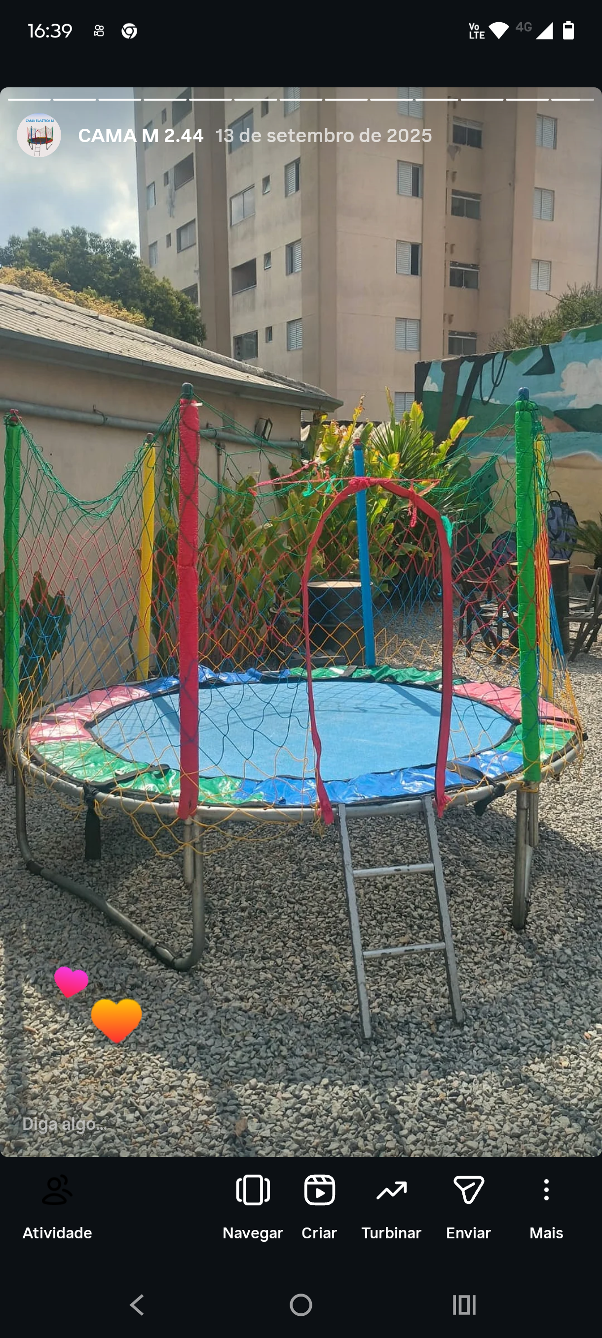 Cama Elástica M (2.44m)