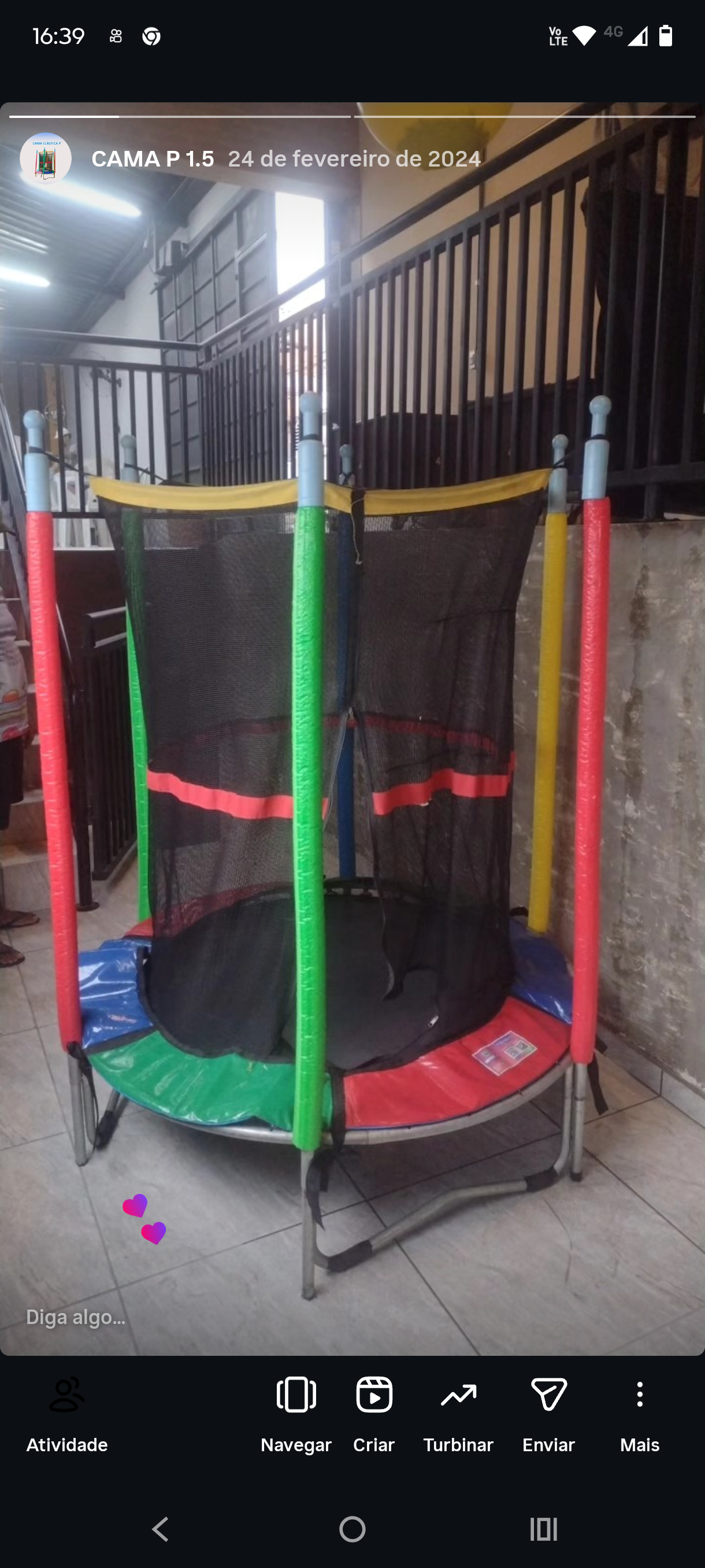 Cama Elástica P (1.50m)
